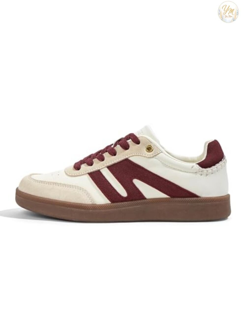 Women's Retro Fashion Sneakers - Suede Leather Gum Sole Skate Shoes